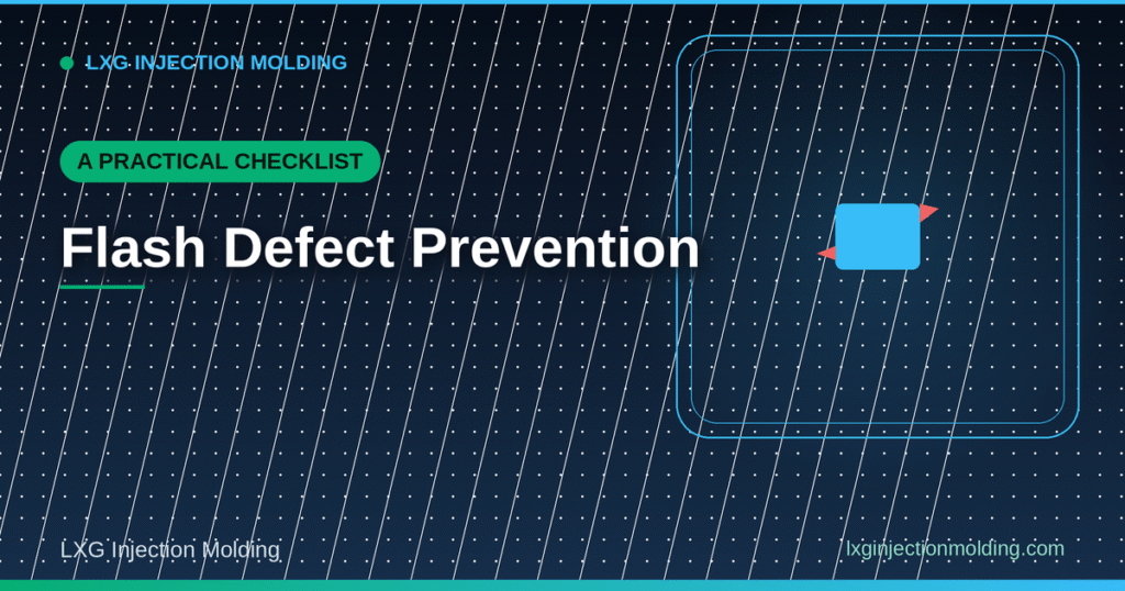 A Practical Checklist: Flash Defect Prevention