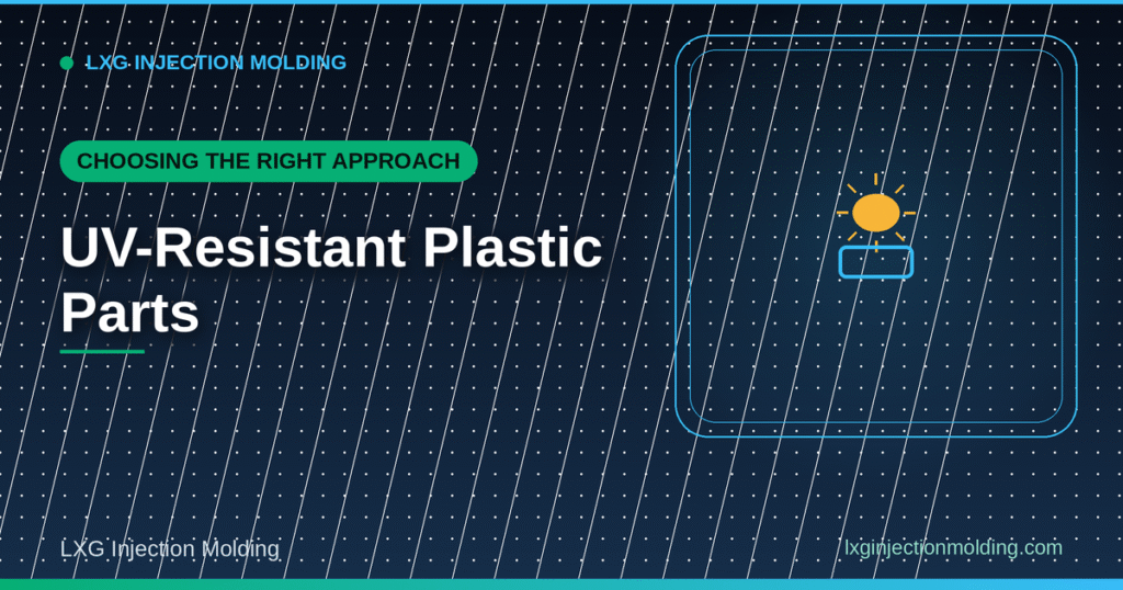 UV-Resistant Plastic Parts: Choosing an Approach